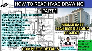 How to read HVAC drawing Part 1 l HVAC Drawing l Middle East High Rise Building l HVAC tutorial [upl. by Machute]