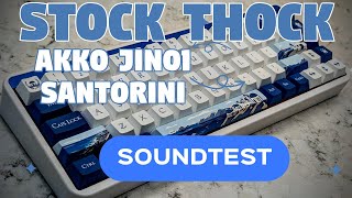 Akko JIN01 Aluminum 65 thocky mechanical keyboard sound test [upl. by Blessington]