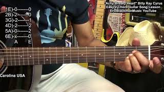 How To Play ACHY BREAKY HEART 2 Chords On Guitar Billy Ray Cyrus EEMusicLIVE2 EricBlackmonGuitar [upl. by Sellma]