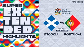 SUPER EXTENDED HIGHLIGHTS  Escocia vs Portugal  UEFA Nations League 2024  TUDN [upl. by Doowrehs614]