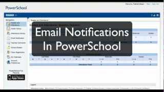 Email Notification in PowerSchool [upl. by Finbar]