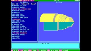 Curso CNC FANUC  Clase 27 Práctica 21 Ciclos de Refrentado G72 y Afinado G70 [upl. by Nayb]