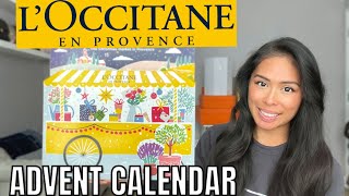 UNBOXING THE LOCCITANE ADVENT CALENDAR EVERYTHING IN THIS IS USEFUL 😍 [upl. by Yendirb]