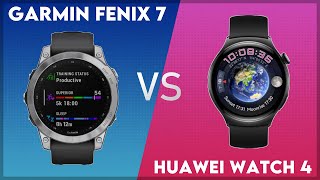 Garmin Fenix 7 vs Huawei Watch 4 Comparison [upl. by Rekoob]