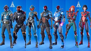 All The Seven Skins in Fortnite Battle Royale [upl. by Konopka]