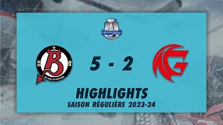 Diables Rouges de Briançon 52 Gothiques dAmiens  Highlights  Synerglace Ligue Magnus 202324 [upl. by Barny]