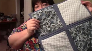 How to Quilt As You Go QAYG with Sashing and Self Binding  Sewing Tutorial [upl. by Malek741]