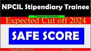 NPCIL Stipendiary Trainee Cut Off 2024  NPCIL Stipendiary Trainee Score 2024 [upl. by Salb]