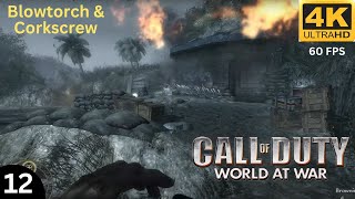 Call of Duty World at War  Blowtorch and Corkscrew 4K 60FPS Ultra High Graphics Gameplay [upl. by Mosenthal]