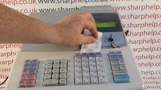 How To Print Copy Receipts amp Switch Printer Off Sharp XEA303  XEA406  XE A40S Cash Tills Tutorial [upl. by Gunnar]