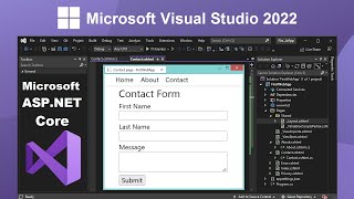 Create ASPNET Core Web Application using Visual Studio 2022 [upl. by Yraek]