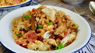 Super Easy Rice Cooker Kiam Peng • Chicken Cabbage Rice 咸饭 One Pot Chinese Savoury Rice Recipe [upl. by Hodges]