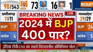 Final Lok Sabha Opinion Poll 2024LIVE सबसे नया ओपिनयन पोल  INDIA Vs NDA  Survey 2024 [upl. by Elum460]