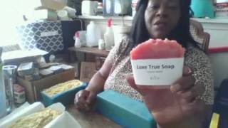 Cutting Shea Butter Coconut Oil and Cocoa Butter hot process soap [upl. by Setarcos]