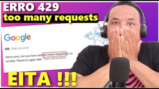 COMO RESOLVER O ERRO 429 too many requests [upl. by Siurad]