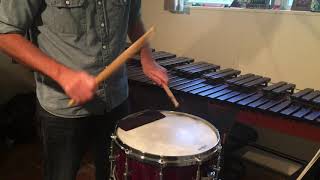 Rudimental Snare Drum Solo Jolting John by John S Pratt [upl. by Ynaffyt]