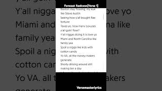 Forecast Raekwon Verse 1 [upl. by Amilah]