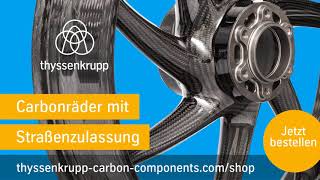 thyssenkrupp carbon wheels trailer deutsch [upl. by Brozak]