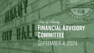 Financial Advisory Committee [upl. by Bryon]