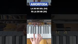 Amorfoda piano fácil pianotutorial piano viral shorts [upl. by Ciardap]