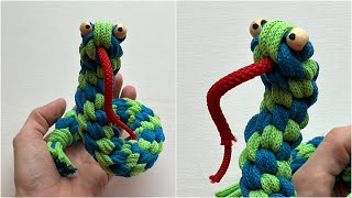 DIY 2025 YEAR OF THE SNAKE 🐍 MACRAME SNAKE [upl. by Amleht775]