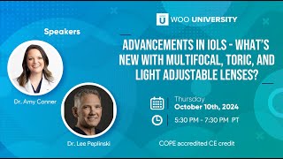 Advancements in IOLs  What’s New With Multifocal Toric and Light Adjustable Lenses [upl. by Immat641]