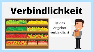 Wann ist ein Antrag verbindlich  Obligationenrecht  Einfach erklärt mit Gesetzesartikeln OR [upl. by Etnelav]