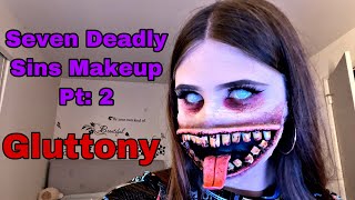 Seven Deadly Sins Gluttony makeup look tutorial [upl. by Ylrae]