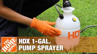 HDX 1Gal Pump Sprayer  The Home Depot [upl. by Ingra841]