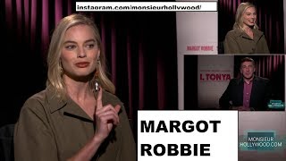 Margot Robbie Fun Interview speaks french talks husband Monsieur Hollywood [upl. by Thordis]