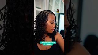 Natural hair box braids haircare hairstyle shortvideo trend naturallynella [upl. by Nolur374]