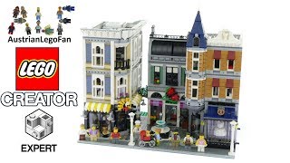 Lego Creator 10255 Assembly Square  Lego Speed Build Review [upl. by Rodolfo482]