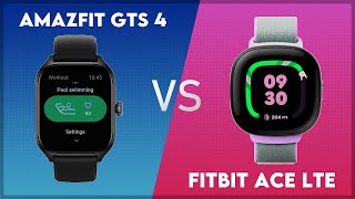 Amazfit GTS 4 vs Fitbit Ace LTE Comparison [upl. by Sachs532]