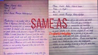 World s Best Handwriting Tutorial  Prakriti Malla Handwriting Copy [upl. by Heindrick]