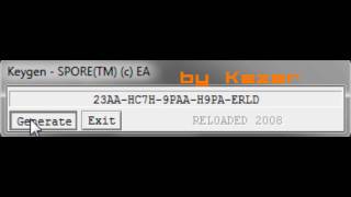 Spore ANY CD KEYS [upl. by Gausman]