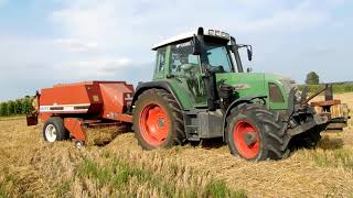 ☆ Prasowanie i zwożenie słomy 2017 ☆ Fendt amp Hesston amp Massey Ferguson ☆ [upl. by Nennahs]