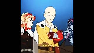 Saitama saved rengoku ☠️👀anime onepunchman edit [upl. by Araid]