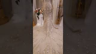 A beautiful slim fit wedding dress wedding viralshort [upl. by Beeck]