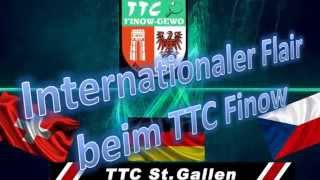 Internationaler Flair TTC St Gallen zu Besuch beim TTC Finow Eberswalde Tischtennis 2015 [upl. by Alasdair]