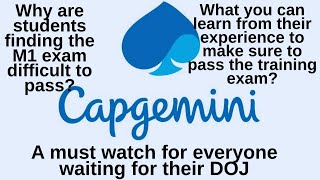 capgemini M1 exam Is it difficult to pass the M1 exam How to prepare for Capgemini M1 coding exam [upl. by Enorahs]