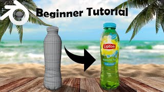 How To Make A Photorealistic Lipton Bottle In Blender  Part 1 [upl. by Esmond99]