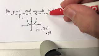 Gerade und ungerade Funktionen kurz erklärt [upl. by Delfeena442]