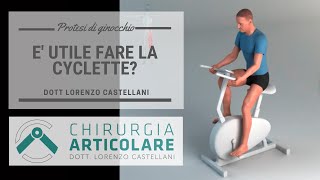 Cyclette dopo protesi ginocchio E utile [upl. by Eenat]