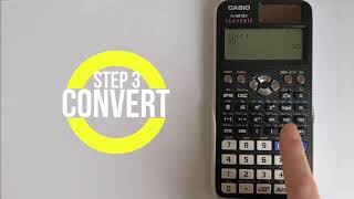 Casio FX991EX Classwiz How to convert numbers between Decimal Binary Hexadecimal and Octal [upl. by Jadd]