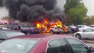 Nassau Community College Car Fire 102214 [upl. by Pugh]