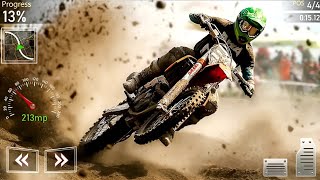 Motorcross Dirt Bike Racing 3D Simulator 2024  Extreme Motocross Dirt Bike Stunt Racer  GamePlay [upl. by Adnolay]