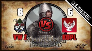 VW Zinfandel v KoPL BNL Official  Mount and Blade 2 Bannerlord Div C [upl. by Kallick289]