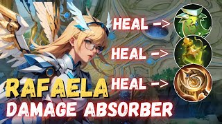 ENEMIES WASTE THEIR SKILLS BUT CANT KILL RAFAELA  RAFAELA BEST BUILD 2024  MOBILE LEGENDS [upl. by Natal]