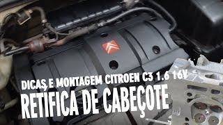 RETÍFICA E RECUPERAÇÃO DO MOTOR  CITROEN C3 16 16V [upl. by Bale278]