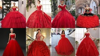 VESTIDOS DE QUINCEAÑERAS EN TONOS ROJOS [upl. by Roque]